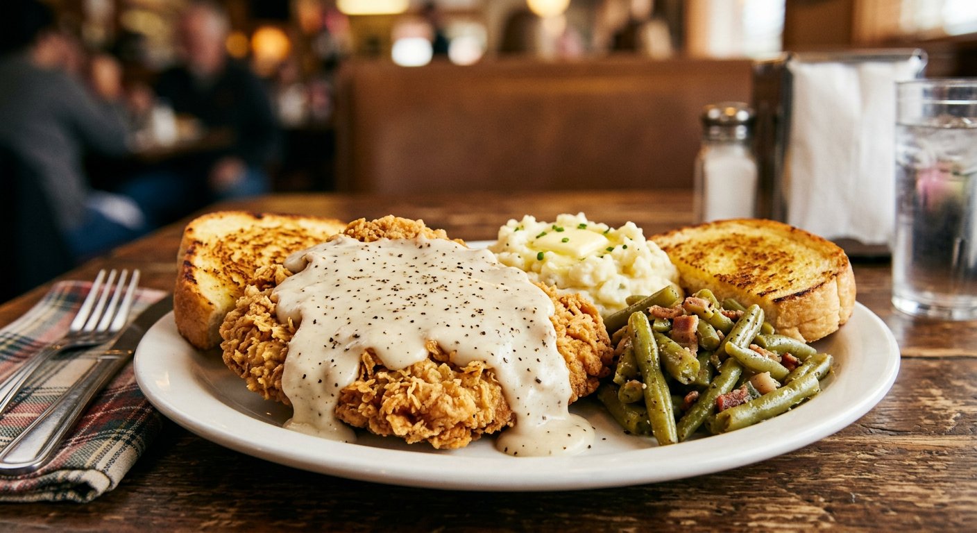 Chicken Fried Chicken at Rigo's Cafe